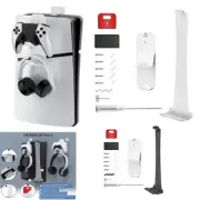 Gaming Console Wall Mount Bracket+Headset Storage Hook For PS5//Slim Console