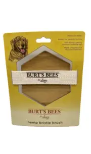 ​Burt's Bees Hemp Bristle Palm Dog Brush Eco-Friendly Bamboo Grooming Tool New