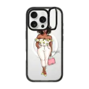 iPhone 16 Pro Impact Ring Stand Case MagSafe Compatible Lemon Babe