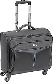 PEDEA Business Trolley Premium Plus Rolling case for laptops up to 17.3 inches (43.9 cm) with Overnight Compartment, Black