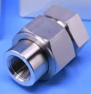 2 Piece Package Swagelok Equivalent to SS-6-UBJ, Union Joint 3/8"FNPT X 3/8"FNPT