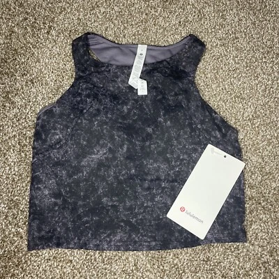Lululemon Invigorate Train Tank Top Women Size 4 multicolor Crop top