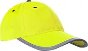 [Colaxi] Men Fluorescent Hat, Safety Fluorescent Cap, Bright Neon Color Lightweight High Visibility Baseball Cap for Men Women