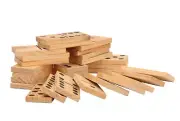 Giant Wooden Outdoor Dominoes Game Set with 28 Pieces 15 x 7 x 1.5cm Jenjo Games