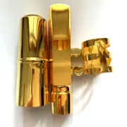 Handmade Gold Plated Tenor Saxophone Mouthpiece Tip # 6-8 w/Ligature 2025 US