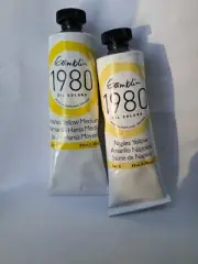 Gamblin 1980 OilColor 37ml Lot Of 2 Hansa & Naples Yellow Oil Paints Artist Pair