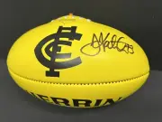 AFL CARLTON BLUES SHERRIN FOOTBALL Signed by Anthony Kouta Koutoufides - Cripps
