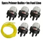 Replacement 1M Fuel Line and 5 For Primer Bulbs for Trimmers and Chainsaws