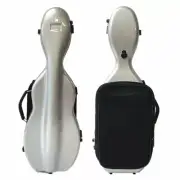 High quality Cello Shaped Full Size gray Compound carb Violin Case Strong