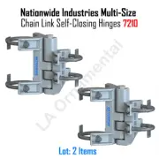 Nationwide Industries Multi-Size Chain Link Self-Closing Hinges 7210 (One Pair)