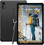 UMIDIGI 2024 Android 13 Tablet 11 Inch Active T1 Lightweight Outdoor Tablet Waterproof, 16GB + 128GB (TF 1TB) 2000 x 1200 Senior GPS Tablet with SIM Card Slot, Octe-Core Tablet 10+ Inch with Pen /