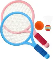 iplusmile 1 Set Outdoor Badminton Racket Set of Durable Sports Tools with Balls for Outdoor Fun and Hand Eye Coordination Development Random Color Random Color