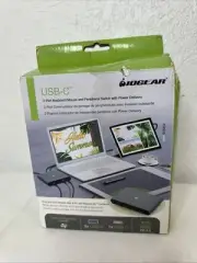 IOGEAR USB-C 2-Port Keyboard Mouse and Peripheral Switch GUS4C2 NEW! Fast Ship