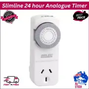 Arlec 24 Hour Power point Timer Mains Timer Slim line Profile - 30min Increments