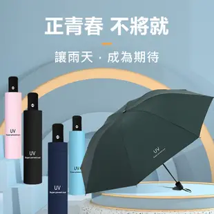 全自動UV雨傘 雨傘 黑膠自動傘 UV傘 自動傘 雨傘 折疊傘 遮陽傘 防曬傘 陽傘 晴雨兩用傘