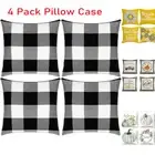 4Pack 18" Cushion Cover Throw Pillow Case Abstract Flower Home Sofa Outdoor Deco