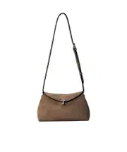 Totême T-Lock Strapped Shoulder Bag One size tobacco color