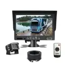 7" Monitor 2ch Video 2ch Audio 4 PIN CCD Color Rear View Reversing Camera Truck