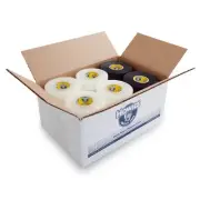Bulk Hockey Tape - 30 Rolls of Black (10) and Clear (20) Howies Hockey Tape