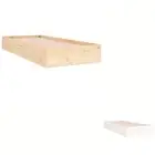 Bed Frame Bedroom Slatted Bed Base Bedstead Mattress Base Solid Wood vidaXL