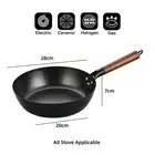 Iron Pan Carbon Steel Wok Traditional 11" Gas Stove Induction Cooker Universa Ki