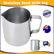 Stainless Steel Milk Frothing Jug Frother Coffee Latte Container Pitcher