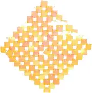 GARVALON 100pcs Pneumatic Panel Sequined Pneumatic Gusset Panel (Golden Yellow) Disco Background Panel Shimmer Background Panel Shimmer Wall Backdrop Panel Glitter Wall Backdrop