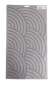 Quilting Stencils Clamshell Quilt Pattern 4.5" Scallops Border Quilters Template
