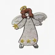 Festive Angel Stitch-On Patch