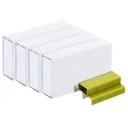 Staples for Stapler, 4 Pack #10 Mini 3/16 Inch Length Staples Yellow
