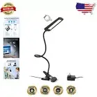 Super Bright 1000LM LED Clamp Desk Lamp with 3-Level Dimming & Gooseneck