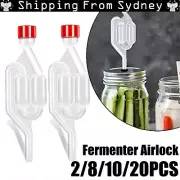 2-20x Fermenter Airlocks S-Shape Air Lock Home Brew Beer Wine Fermenter Valve AU