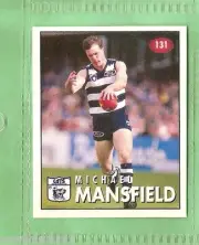 1996 AFL SELECT STICKER #131 MICHAEL MANSFIELD, GEELONG CATS