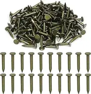 Swpeet 300Pcs 1 Inch Steel Roofing Felt Lacquered Nails, Roofing Felt Lacquered Nails Used to Fasten Roofing Felt, Asphalt Shingles and Insulation Board