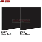 Aluminium Composite Panel Sheet Gloss Black / Gloss Black 3mm x 600mm x 400mm
