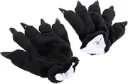 [FOMIYES] Plush Cartoon Dinosaur Gloves for Warm Winter Animal Accessories Creative Cosplay Design Lightweight Comfortable for Playtime and Learning