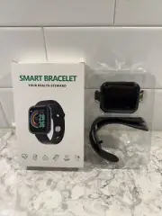 SMART BRACELET. ( BLACK ) HEART RATE, BP. STEPS, INCOMING CALLS, FB, AND MORE.