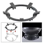 Cast Iron Wok Ring Pot Stand Multipurpose Non Slip Trivets Top Gas Cooker Wok
