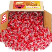 Red Hot Cinnamon Candy Balls - 5 Pounds - Fire Bulk - Individually...