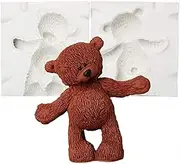 3D Teddy Bear Doll Silicone Fondant Mold Chocolate Candy Sugar Craft Gum Paste Mould Paper Clay Soap Candle Mold Cake Decoration Tool
