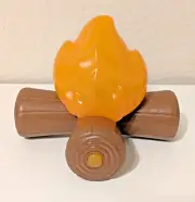 Battat Happy Camper Camping Crackling Fire Toy Light-Up Makes Fire Noise NEW