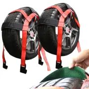 Pro Basket Tie Down Car Tire Strap Tow Dolly Flat Hook With Rubber Sleeve 2 Pack