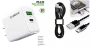 For Doro 824 SmartEasy 20W PD Wall Charger + 3FT Mirco USB