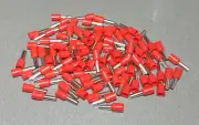25/50/100Pcs E4009 12AWG 4.0mm² RED Insulated Ferrule Bootlace Terminals Crimp