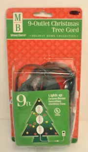 CVS Indoor 9-Outlet Tree Lights 9 ft. Extension Cord with On/Off Switch