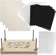 COHEALI Flower Press Kit, Wood Leaf Plant Press Kit Dried Flower Pressing for DIY Arts and Crafts Lovers