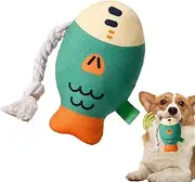 Stuffed Chew Toys for Dogs,Puffhead Fish Plush Squeaky Toys Soft Chew Toys - Interactive Sound Dog Toys Teeth Toy for All Breeds