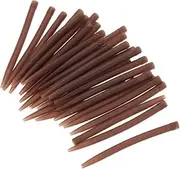 30pcs 5 m Anti Rubber Sleeves Connect with Fishing Hook Carp Coarse Fishing Accessories Brown