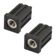 Richmond 25mm x M10 Square Threaded Tube Insert - 2 Pack