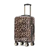 Tosca Leopard Print 20" Cabin Trolley Travel Luggage Suitcase 50x34x23cm